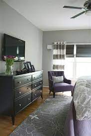 Purple And Grey Bedroom Home Bedroom Bedroom Makeover Before And After Master Bedroom Makeover