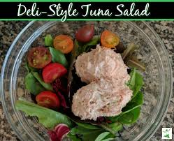 Chicken salad is a classic salad recipe with diced chicken, creamy mayonnaise, crisp celery, green onion, sweet grapes, and fresh herbs. Deli Style Tuna Salad Recipe Healthy Home Economist
