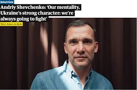 Andriy Shevchenko: "My plan is to support Ukraine