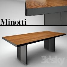 3d Models Table Minotti Morgan Table Table Furniture Dinning Table Table
