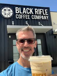 First time getting a coffee at the Black Rifle Coffee Company in Beverly  Hills !! Mmmm good!