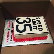 Any guy that says i don't care is pretty much full of crap. 35th Birthday Cake 35th Birthday Cakes Birthday Cake For Husband 35th Birthday Gifts