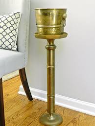 Enjoy your chilled wine, champagne, or beer in style with this traditional ice bucket with pillar stand. Reserved Vintage Brass Champagne Wine Bucket Chiller Holder Brass Stand Ice Bucket Bistro Barware French Apartment Decor Wine Bucket Vintage Brass French Apartment Decor