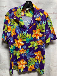 Check spelling or type a new query. Cotton Bright Hibiscus Floral Print Hawaiian Shirt Boardwalk Vintage