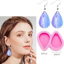 shining queen Tear Drop Shape Resin Earring Mold Silicone Resin Jewelry  Molds DIY Epoxy Resin Casting Molds for Women Earring Pendant Crafts(S) :  Amazon.ae: Arts & Crafts
