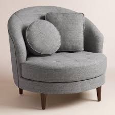 Gray Round Seren Chair And A Half Chair And A Half Living Room Chairs Furniture