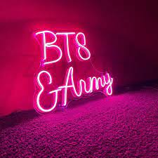 Neon Sign Neon Signs Neon Bts Army Logo