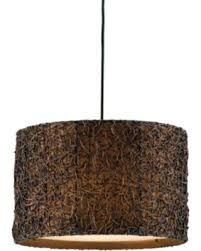 The knotted rattan shade on this contemporary pendant chandelier will bring a rich, and decorative charm to your space. Lamps Lighting Ceiling Fans Knotted Rattan Drum Pendant Lighting Fixture By Uttermost 21105 Ceiling Fixture