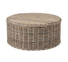 Round wicker coffee table outdoor. Rattan 39 Round Coffee Table Pottery Barn