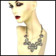 Vintage Czech Iris Rainbow Glass Necklace Big and Amazing. For Sale at Ruby  Lane