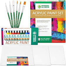 Crystal clear epoxy resin by crystal rock, now available 150ml/300ml & 1kg packs in sri lanka d. Free Hand Acrylic Paint Art Set 12 Acrylic Paint Tubes 6 Paint Brushes 3 Painting Canvases For Painting Canvas Clay Ceramic Crafts Non Toxic Quick Dry For Kids And