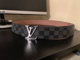 Black And Grey Checkered Louis Vuitton Belt Louis Vuitton Damier Graphite Belt Black Grey Replica Fashion Clothing Shoes Accessories Mensaccessories Belts Ebay Link Belt Belt Size Accessories