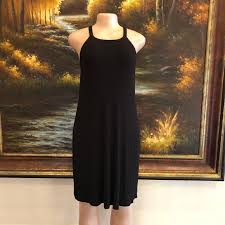 Drape stella logo 2001 dress $495.00 $247.50 $247.50. Madewell Dresses Madewell Knit Cami Halter Neck Dress Black Size M Poshmark