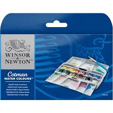 Cotman Water Colours Pocket Plus 12 Half Pans Winsor