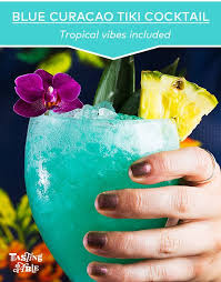 Blue Curacao Tiki Cocktail Recipe Tiki Cocktails Cocktails Rum Cocktail Recipes