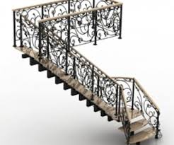Wrought Iron Staircase 3d Model