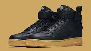 Nike Air Force 1 Black Gum Sole High Pin By Kay On Kicks Nike Sf Af1 Nike Free Shoes Nike