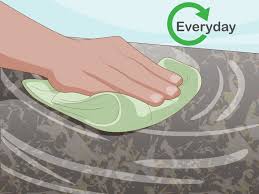 This is generally due to a buildup of hard water, soap. 4 Ways To Polish Granite Wikihow