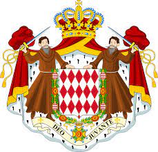 Wehende flagge von monaco, vektorbild. Flagge Und Wappen Von Monaco Auswandern Info