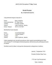 Lantaran satu alasan buat sang yang mempunyai tanah tidak bisa menjual tanahnya secara langsung kepada si customer sampai lantas mewakilkannya pada. Contoh Surat Kuasa Dan Contoh Surat Pencabutan Kuasa