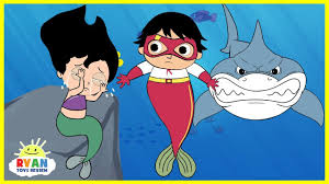 Scientist ryan, moe, and gus build a real working robot called robot ryan for a. Ryan Merboy Helps Mermaids Cartoon Animation For Kids Youtube