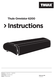 Auf spannstangen verzichtet thule allerdings. Thule Omnistor 6200 Instructions Manual Pdf Download Manualslib