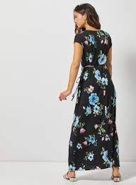 Petite Black Floral Print Maxi Dress Dorothy Perkins Petite Women Outfits Petite Outfits Maxi Dress