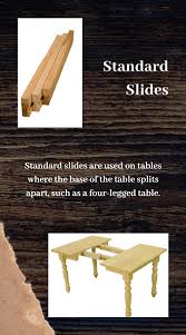 Expandable round table is a decline of the old wooden table stretcher. Wooden Table Slides Table Extension Slides And Equalizing Slides