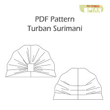 Surimani Hat Sewing Pattern And Instructions Turban Pattern Hat Patterns To Sew Pdf Sewing Patterns