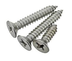 ss heavy duty zinc self tapping screws flat head csk head