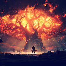 See more ideas about anime background, anime, trippy backgrounds. Vy39 Tree Anime Hero Pattern Background Blue Wallpaper