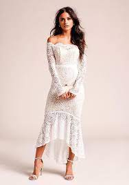 Junior Clothing White Off Shoulder Lace Mermaid Dress Mermaid Dress Lace Short Mermaid Dress Rehersal Dinner Dresses