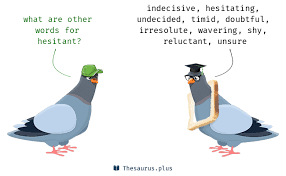If you are hesitant about doing something, you do not do it quickly or immediately ,. Words Hesitant And Hesitating Have Similar Meaning