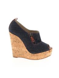 Details About Christian Louboutin Women Blue Wedges Us 7