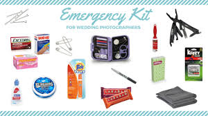 It enables you to be certain that you'll get the specific pictures you've envisioned, and it makes your photographer's job a little easier. Wedding Emergency Kit For Photographers Iris Works