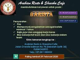 Lowongan kerja honda mugen juni 2021. Lowongan Kerja Arabian Resto Sheesha Cafe Februari 2020