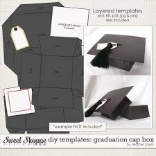 Create Your Own Customized Graduation Cap Box With These Fully Layered Templates Using Your Choice Of Digital Graduation Diy Diy Graduation Cap Graduation Cap