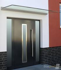 Glasdach Dura Mit Ovalem Klemmprofil Vordach Glas Vordach Glasdach