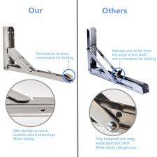 Heavy duty steel bracket support w/ (4) slotted holes and (2) base holes | ebay. Folding Shelf Brackets Max Load 80kg 10in 25cm Heavy Duty Stainless Steel Collapsible Shelf Bracket For Bench Table Space Saving Diy Bracket Shelf Brackets Supports Diy Tools Cate Org