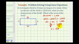 Perimeter and area calculation methods differ for every kind of shape. Ex Find The Dimensions And Area Of A Field Given The Perimeter Youtube