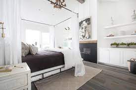 Maybe you would like to learn more about one of these? White Modern Cottage Master Bedroom With Built In Fireplace Blackband Design Hgtv