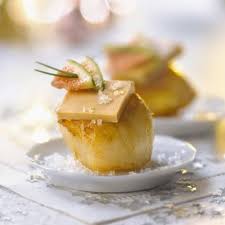 Recette Bouchees De Saint Jacques Au Foie Gras Recette Recette Coquille Saint Jacques Noix De Saint Jacques