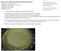 Bisquick Pie Crust Recipe Bisquick Cream Cheese Pie Crust Gluten Free Mix Gluten Free Pumpkin Betty Crocker Gluten Free