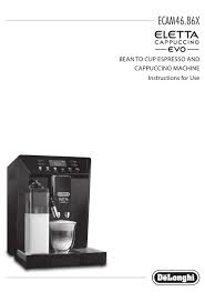 Next, we will be looking at how much watts some common coffee makers on the market use. Delonghi Eletta Cappuccino Evo Ecam46 86x Instructions For Use Manual Pdf Download Manualslib