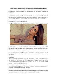 And how you can say it just like a native. Dating Spanish Women Things You Should Know First About Spanish Women By Date Russian Women Issuu