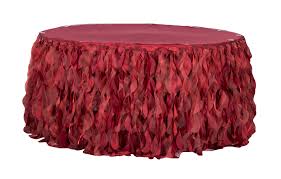 Curly Willow 14ft Table Skirt Apple Red New Tone Curly Willow Table Skirt Red Apple