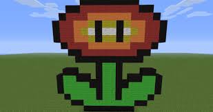 Fire Flower Mario 3421556 Jpg 1280 678 Pixel Art Minecraft Pixel Art Minecraft Art