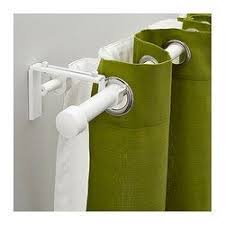 Racka Hugad Gardinenstangenkomb Doppelt Weiss Ikea Curtain Rods Placement Racka Hugad Gardinenstangenk In 2020 Double Rod Curtains Double Curtains Curtain Rods