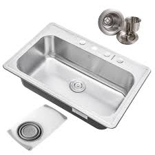 Faucet Hole Single Bowl Kitchen Sink