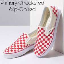 Red Checkered Slip On Vans Slip On Shoes Vans Shoes Women Vans Shoes Outfit